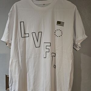 LVFT Men's White Graphic T-Shirt